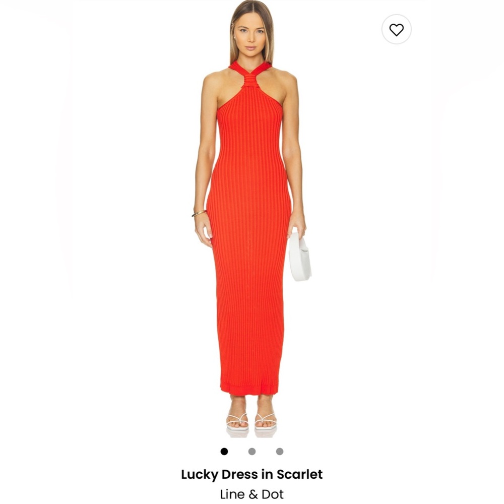 Line & Dot LUCKY Maxi Dress in Scarlet - worn for 1 hour!
